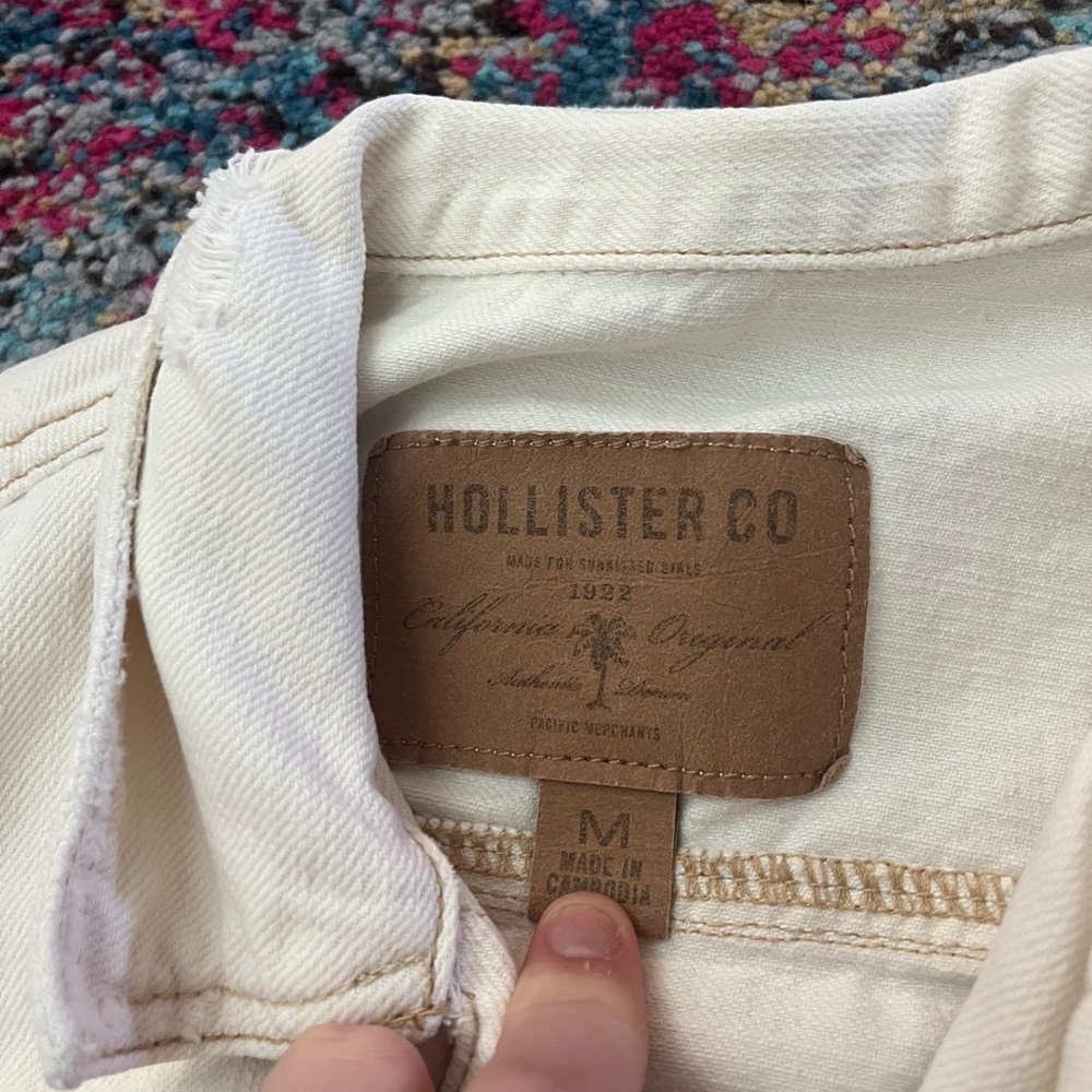 Vintage Hollister Cream Denim Jacket - Picture 2 of 5